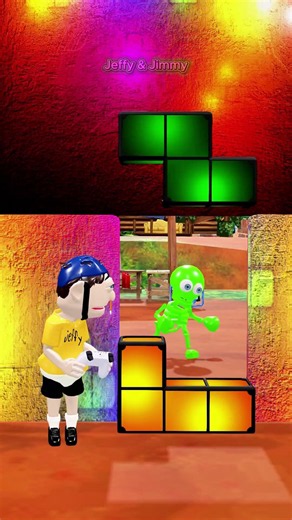 Jeffy & Jimmy, Jeffy Plays Tetris to Stop Bonny! #shorts #3danimation #memes