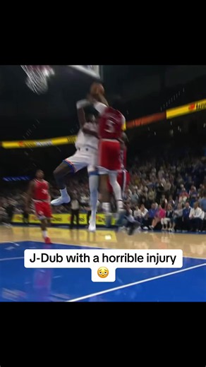 J-Dub had a horrible ankle injury #injury #jdub #okc #thunder #clippers