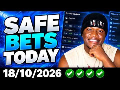 FOOTBALL PREDICTIONS TODAY 18/10/2026 SOCCER PREDICTIONS TODAY | BETTING TIPS, #footballpredictions