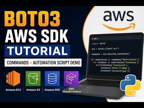 22. BOTO3 AWS SDK Tutorial | Commands + Automation Script demo
