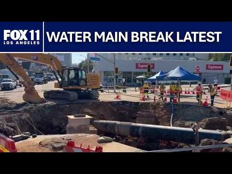 5 water main breaks in a week raising questions about Los Angeles' aging infrastructure
