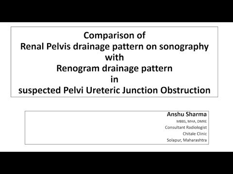Anshu Sharma | Comparison of Renal Drainage pattern in USG vs Renogram in PUJ obstruction #sonobuzz