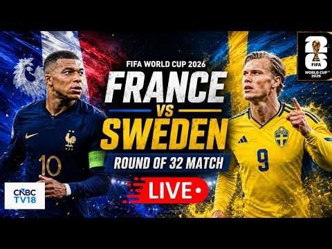 🔴LIVE: France vs. Sweden in FIFA World Cup Round of 32 Match | SWE Vs FRA | Mbappé | Dembele | N18G