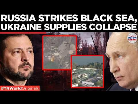 RUSSIA HAMMERS UKRAINE: Geran Drones Strike Ukraine Ports, Ships And Military Hubs | Times Now World