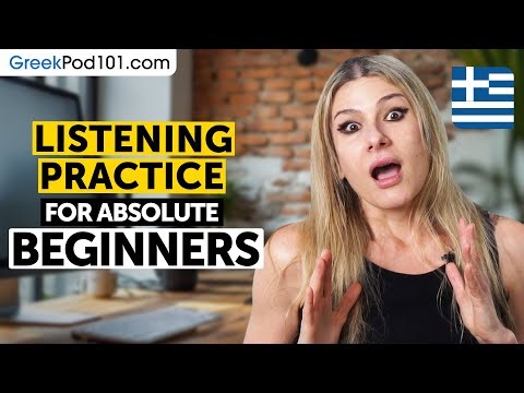 Greek Listening Comprehension for Absolute Beginners