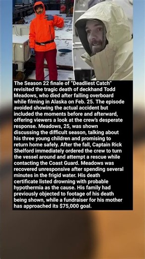 ‘Deadliest Catch’ Reveals Todd Meadows’ Final Moments in Emotional Season 22 Finale #shorts