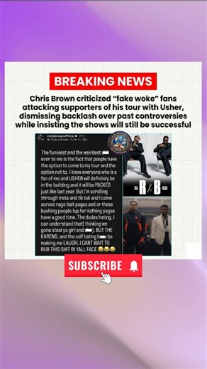 Chris Brown ROASTS Haters: “You’re Just Mad” #shorts #viral #trending