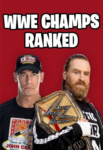 Rank the Last 5 WWE Champions #wwe #wweraw #cmpunk #samizayn #johncena | John Cena