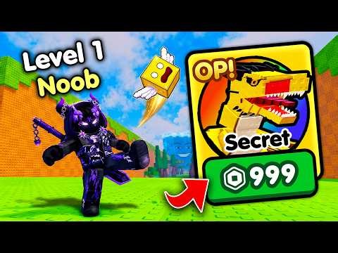 Starting Over as NOOB with OP SECRET in Kick a Lucky Block! (Roblox)