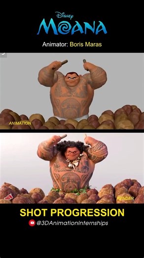 Moana | Marketing Shot Progression #shots