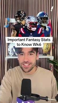 Important Fantasy Stats From Week 6