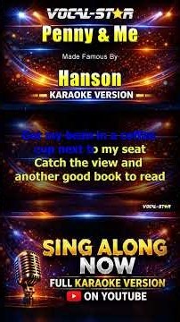 Hanson - Penny & Me (Karaoke Studio Version) with Lyrics On Screen #singalong #karaoke #vocalstar
