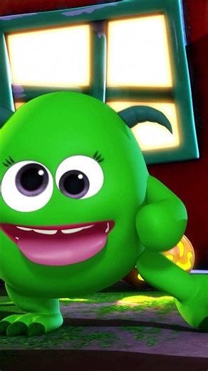 The Monster Dance! 🎃 #short #LBB #nurseryrhymes