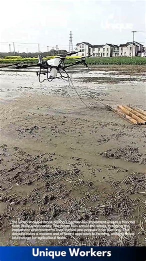 Drone Harrowing: Modern Farming in Action