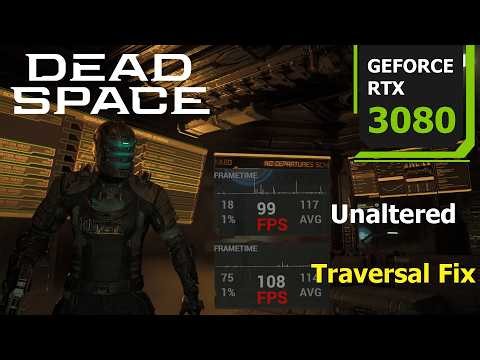 Dead Space Remake - Traversal Stutter Finally Fixed - Comparison | RTX 3080 | Ryzen 7 7800X3D