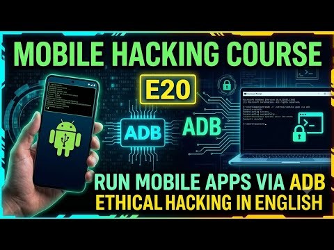 Mobile Hacking Course | E20 | Run Mobile Apps via ADB | Ethical Hacking in English