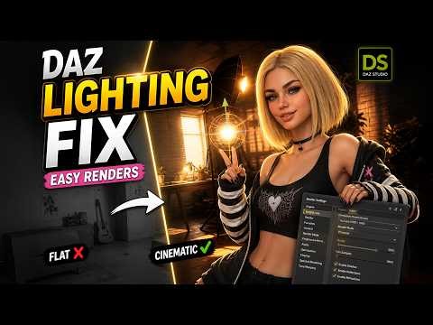 Daz Studio Easy Render Settings and Lighting Tutorial