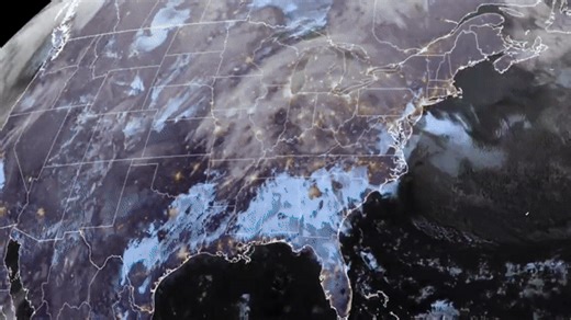 Timelapse Captures Winter Storms Walloping Eastern US