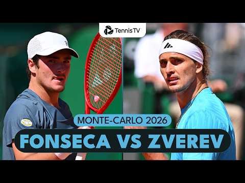 Joao Fonseca vs Alexander Zverev Epic First Match 🍿 | Monte-Carlo 2026 Match Highlights