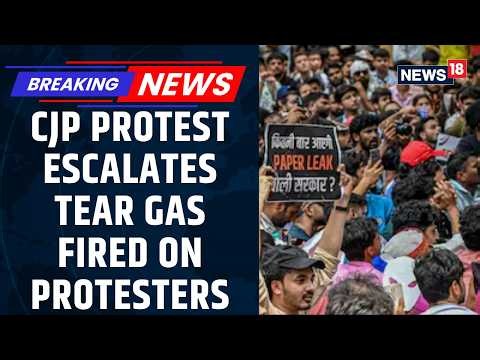 Delhi Jantar Mantar Chaos: CJP Protesters Clash With Police, Tear Gas Used Amid Tension | News18
