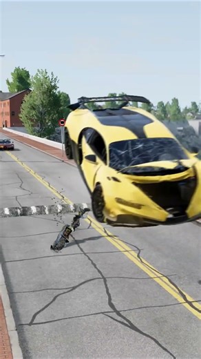 BUGATTI vs Speed Bump GONE WRONG 💥 BeamNG.drive