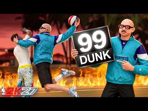This 99 DUNK 6'8 ISO BUILD Is My FAVORITE Build in NBA 2K27...