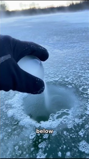 A Frozen Lake Full of Explosive Bubbles