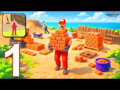 Bricks Tycoon: Idle Rise - Gameplay Walkthrough Part 1 - Bricks Tycoon Worker Job (iOS, Android)