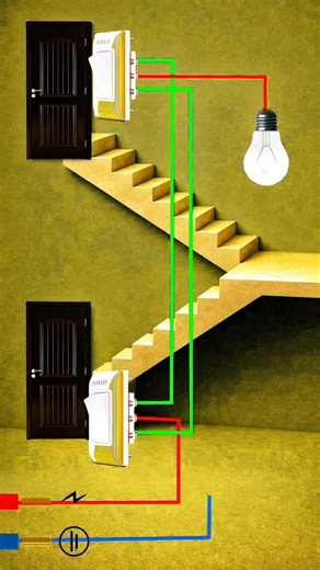 Staircase Light Wiring Diagram: Step-by-Step Guide2-Way Switch Connection Explained for#electrical