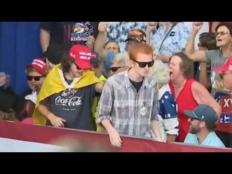 Trump's savage takedown of ‘paid protester’ sparks rally chaos