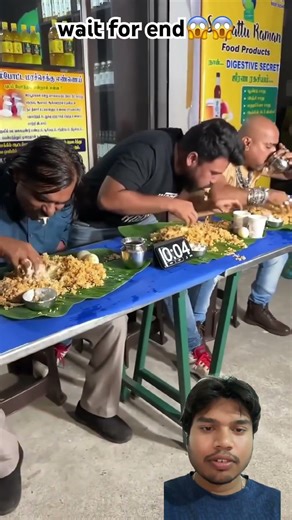 1 Minute Chicken Biryani Challenge with @Chicken Leg Piece, @Wake’N’Bite #shorts #saapatturaman