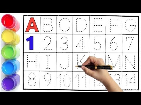 ABC, ABCD Writing Practice for Kids, Alphabet, Dotted line tracing, Kids Song, ABCD video, 123, 1234