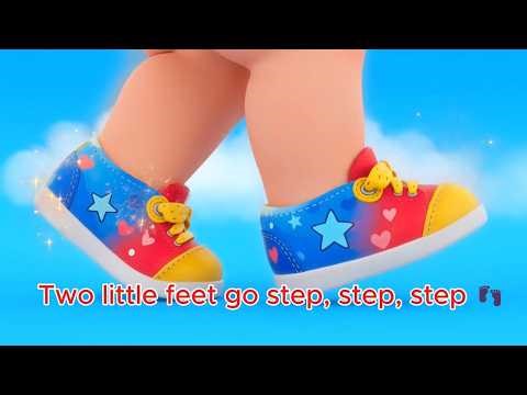 Two Little Feet 👣🎶 | Fun Action Song for Kids | TinyFeet-p3s