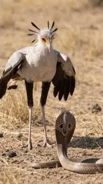Secretary Bird: Africa's Deadly Snake Hunter! Powerful Kicks in Action