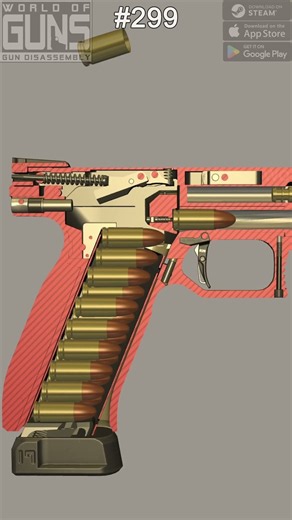 🇨🇿 Inside the Laugo Alien — Cutaway Slow Motion Fire 👽 #firearmseducation #gunmechanics #slowmotion