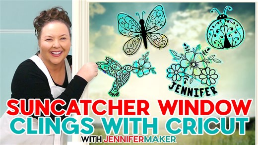 Let's learn how to turn our windows into a canvas! I have this awesome tutorial on how to make sun catchers! I have tried a few different materials and have a few suggestions for you to get the best-looking sun catchers! I just love these free designs! Get the tutorial and designs in my FREE Library on my blog! ❤️ 👉Design #620 | JenniferMaker.com