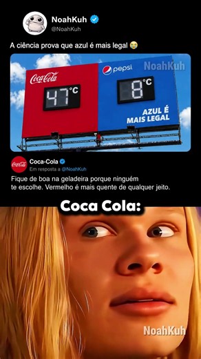 A Pepsi depois de ver isso: 💀😂