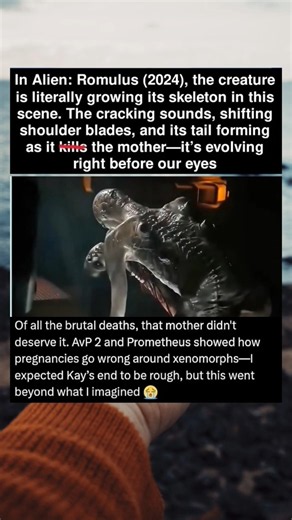 Alien: Romulus Had The Most Terrifying Birth Scene! 😱👽 #AlienRomulus #Horror #SciFi #Shorts