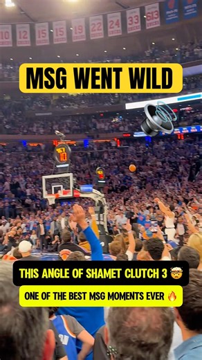 MSG crowd went INSANE after clutch 3 😱🔥
