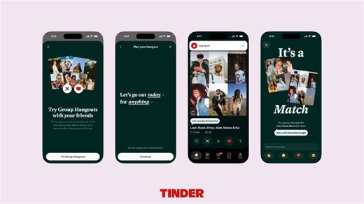 Tinder launches group hangouts, lets friends connect with other groups