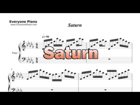 Saturn-SZA-Sheet Music in the Intro