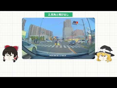 【ゆっくり解説】ドラレコ6本で学ぶ交通ルール 一時停止無視・死角からの飛び出し・合図と事故時の義務