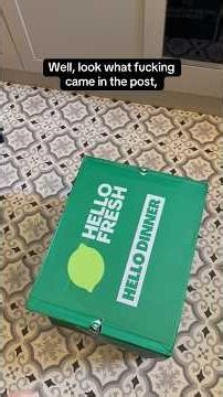 Hello Fresh! Can get in the bin! #hellofresh #money #food