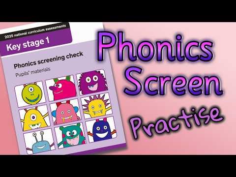 👽🚀 YEAR 1 PHONICS SCREENER PRACTISE | Real & Alien Words Challenge! Miss Ellis 🛸📚