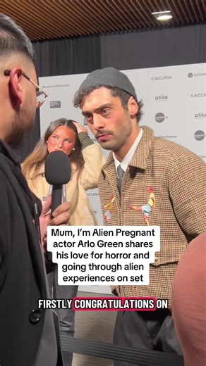 Spoke with actor Arlo Green on his love for horror and working in alien like experiences at Sundance #sundance #horrormovie #motherhood #interview #film