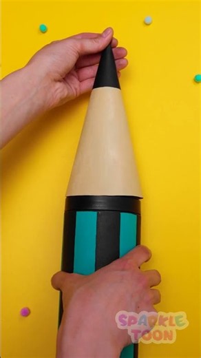 DIY Giant Pencil Case 🤫✏️ #DIYCrafts