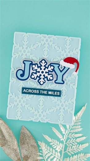 DIY Christmas Card with Snowflake Kisses by Lisa Horton ❄️ | Easy Holiday Cardmaking