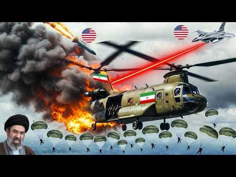 13 Iran helicopters carrying 700 elite troops were shot down by US F-16 | ARMA 3