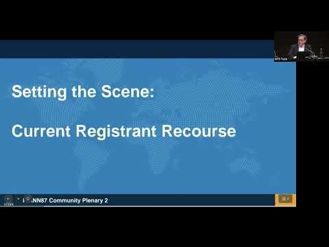 [ICANN87 - Monday 19 Oct 2026 01.15 PM] Plenary 2: The Gap in Registrant Recourse – Next Steps