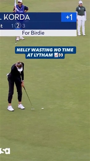 Nelly Korda starts the final major Sunday of the year with back-to-back birdies 🔥🇺🇸